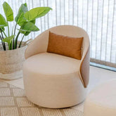 Poltrona Blenda Giratória Corino - Attua Design Moveis de Alto Padrão